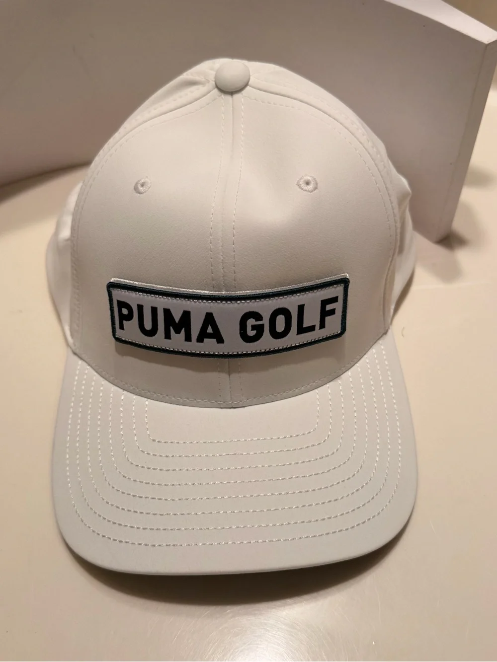 Puma Kids White Baseball Cap with PUMA GOLF Patch